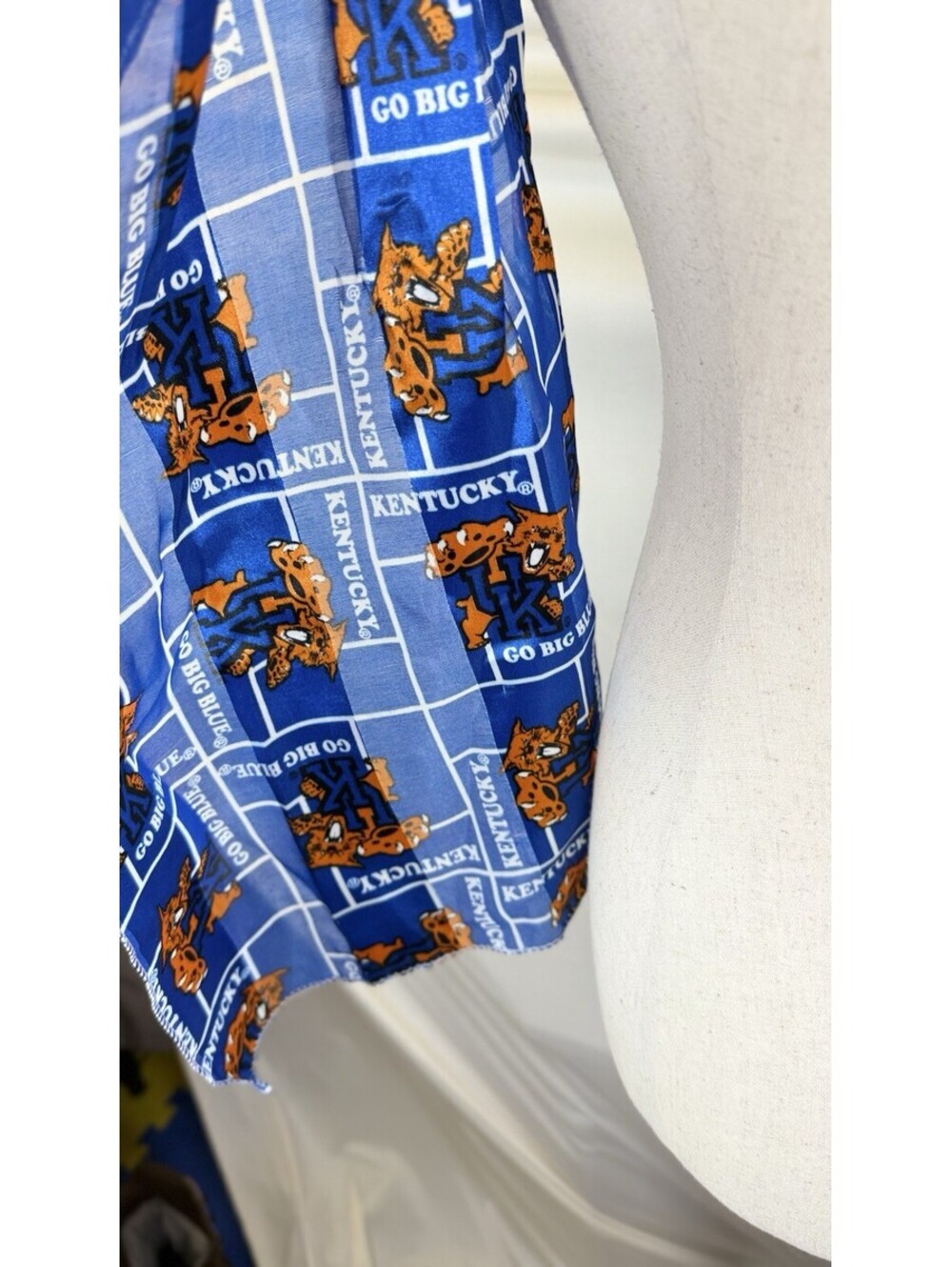 University of Kentucky Wildcats Scarf GO BIG BLUE 100% Polyester 58" x12 SANDOL - Picture 5 of 7